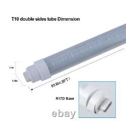 T10 T12 8FT 60W R17D/HO Base, LED Outdoor Tubes for Double Sided Sign(6 PACK)