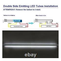T10 T12 8FT 60W R17D/HO Base, LED Outdoor Tubes for Double Sided Sign(6 PACK)