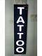 Tattoo Sign, Led Light Box Sign, White Color 12''x48x2'
