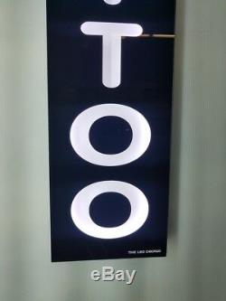 TATTOO Sign, Led light box sign, White color 12''x48x2'