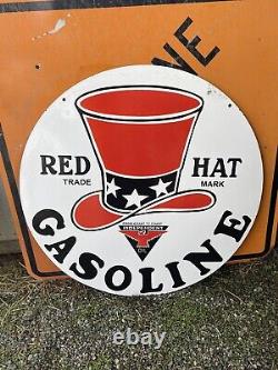 Texaco Double Sided ORIGINAL 30 Porcelain Sign