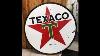 Texaco Lone Star Double Sided Sign Sold 1100