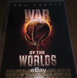 Tom Cruise Rare Signed War Of The Worlds Original Double Sided Poster