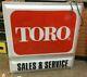 Toro Double Sided Hanging Or Fixed Mount Lighted Dealer Sign Local Pick Up