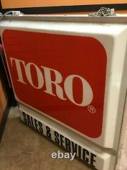 Toro Double sided hanging or fixed mount lighted Dealer Sign LOCAL PICK UP