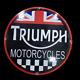 Triumph Porcelain Enamel Sign 30x30 Inches Double Sided