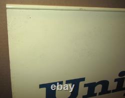 UNITED DELCO -Double Sided Swinging Sign OLD ORIGINAL VINTAGE Big Heavy 36