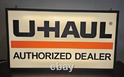 U-Haul Authorized Dealer Double Sided Lighted Sign 25 X 14, Updated LED