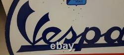 VESPA SERVICE double sided porcelain sign Rarer Paris version 31-1/2 Strasbourg