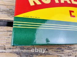 VINTAGE 14x8.5 Drink ROYAL CROWN COLA RC DOUBLE-SIDED SODA PORCELAIN GAS SIGN