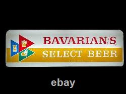 VINTAGE BAVARIAN/S Select Beer Lighted Sign Double Sided Hanger WORKS