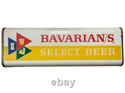 VINTAGE BAVARIAN/S Select Beer Lighted Sign Double Sided Hanger WORKS