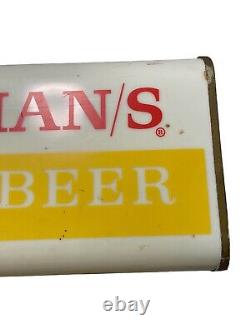 VINTAGE BAVARIAN/S Select Beer Lighted Sign Double Sided Hanger WORKS