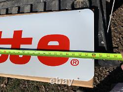 VINTAGE GILLETTE TIRES LARGE DOUBLE SIDED RACK SIGN (48x 12) NOS/VERY NICE