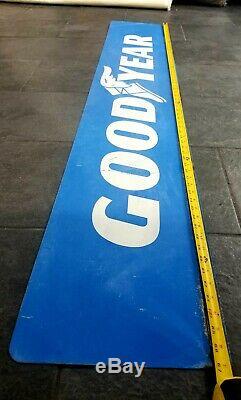 VINTAGE GOODYEAR PORCELAIN DOUBLE SIDED SIGN1960s 66IN LONG