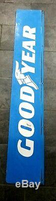 VINTAGE GOODYEAR PORCELAIN DOUBLE SIDED SIGN1960s 66IN LONG