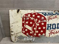 VINTAGE HOLSUM BREAD SIGN DOUBLE SIDED GROCERY STORE SIGN 29.5x11