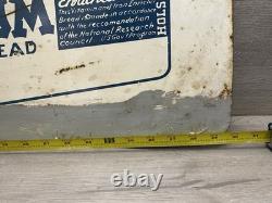 VINTAGE HOLSUM BREAD SIGN DOUBLE SIDED GROCERY STORE SIGN 29.5x11