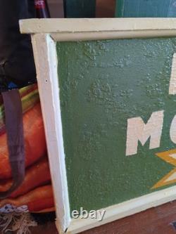 VINTAGE Motel Wooden Wood SIGN Pownal Vermont VT MOTOR Inn LARGE Double Sided