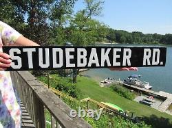 VINTAGE ORIGINAL 1920's 30's STUDEBAKER DEALERSHIP PORCELAIN SIGN DOUBLE SIDED