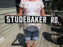 VINTAGE ORIGINAL 1920's 30's STUDEBAKER DEALERSHIP PORCELAIN SIGN DOUBLE SIDED