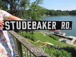 VINTAGE ORIGINAL 1920's 30's STUDEBAKER DEALERSHIP PORCELAIN SIGN DOUBLE SIDED