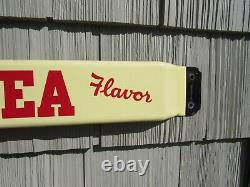 VINTAGE ORIGINAL 1940's 50's SALADA TEA PORCELAIN DOOR PUSH SIGN DOUBLE SIDED