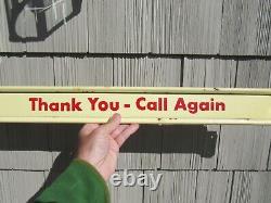 VINTAGE ORIGINAL 1940's 50's SALADA TEA PORCELAIN DOOR PUSH SIGN DOUBLE SIDED