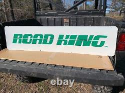 VINTAGE ROAD KING TIRES LARGE DOUBLE SIDED RACK SIGN (48x 12) NOS/VERY NICE