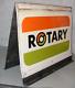 Vintage Rotary Gas Sign Pump Topper Double Sided