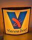 Vintage Vienna Beef Sign Lights Up Double Sided, Brand New Bulbs & Starter