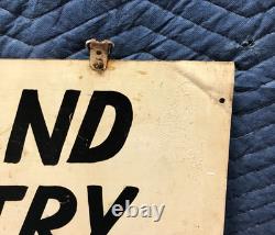 VTG 1940's IVYLAND PENNSYLVANIA Country Store Metal Double Sided Sign Old 34-26B