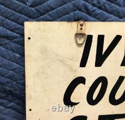VTG 1940's IVYLAND PENNSYLVANIA Country Store Metal Double Sided Sign Old 34-26B