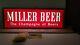 Vtg Miller High Life Beer Sign The Champagne Of Beers Double Sided New Old Stock