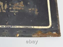 VTG Original MORTON'S SALT IT POURS Metal Sign Ad 28x10 Double Sided Coshocton