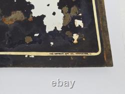 VTG Original MORTON'S SALT IT POURS Metal Sign Ad 28x10 Double Sided Coshocton