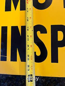 VTG State Of New York Motor Vehicle Inspection Station Double Sided Sign 3'x2