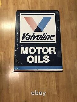 Valvoline Oil Double Side Metal Sign 33x24