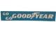 Very Rare 1958 Go Go Goodyear Double Sided Tire Rack Advertisement Sign 67x 12