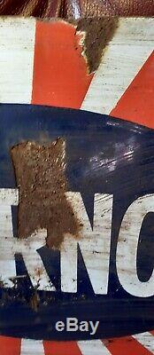 Vintage 1920s Enamel STERNOL MOTOR SIGN 2ft X 18 in approx DOUBLE SIDED