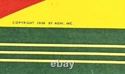 Vintage 1936 15 Royal Cola Double Sided Flanged Porcelain Sign Car Gas Oil
