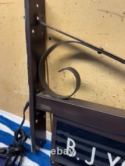 Vintage 1940's Doubled-Sided Glass Lighted Doctor Sign