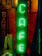 Vintage 1940's Vertical Cafe Antique Double-sided Neon Sign / Superb