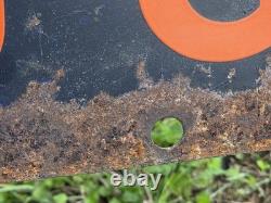 Vintage 1941 Firestone Batteries Spark Plugs Double Sided Sign Rider Original