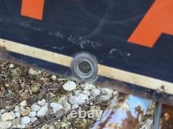 Vintage 1941 Firestone Batteries Spark Plugs Double Sided Sign Rider Original