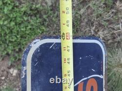 Vintage 1941 Firestone Batteries Spark Plugs Double Sided Sign Rider Original