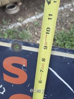 Vintage 1941 Firestone Batteries Spark Plugs Double Sided Sign Rider Original