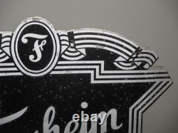 Vintage 1950- Florsheim Shoe-factory Trade Store Hanging Sign-double Sided-22.5