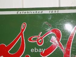 Vintage 1956 S & H Green Stamp Double Sided Metal Sign