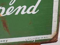 Vintage 1956 S & H Green Stamp Double Sided Metal Sign